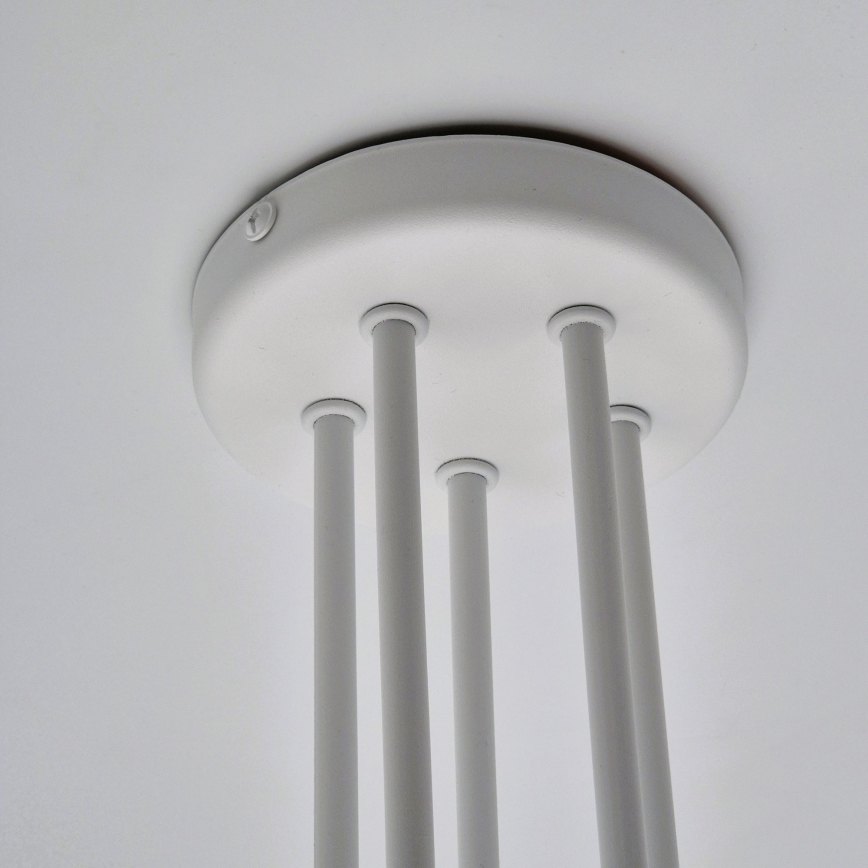 Loftlampe MATYLDA 5xE27/60W/230V hvid