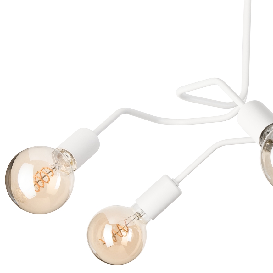 Loftlampe MATYLDA 5xE27/60W/230V hvid