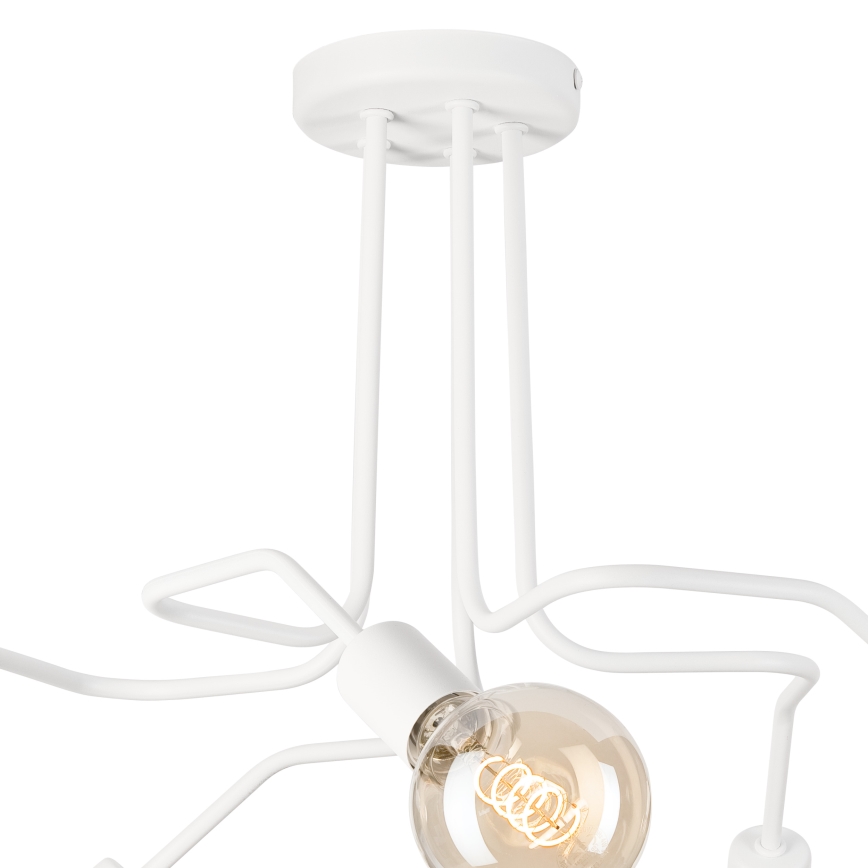 Loftlampe MATYLDA 5xE27/60W/230V hvid