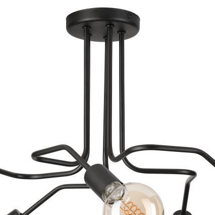 Loftlampe MATYLDA 5xE27/60W/230V sort