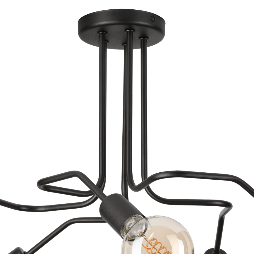 Loftlampe MATYLDA 5xE27/60W/230V sort