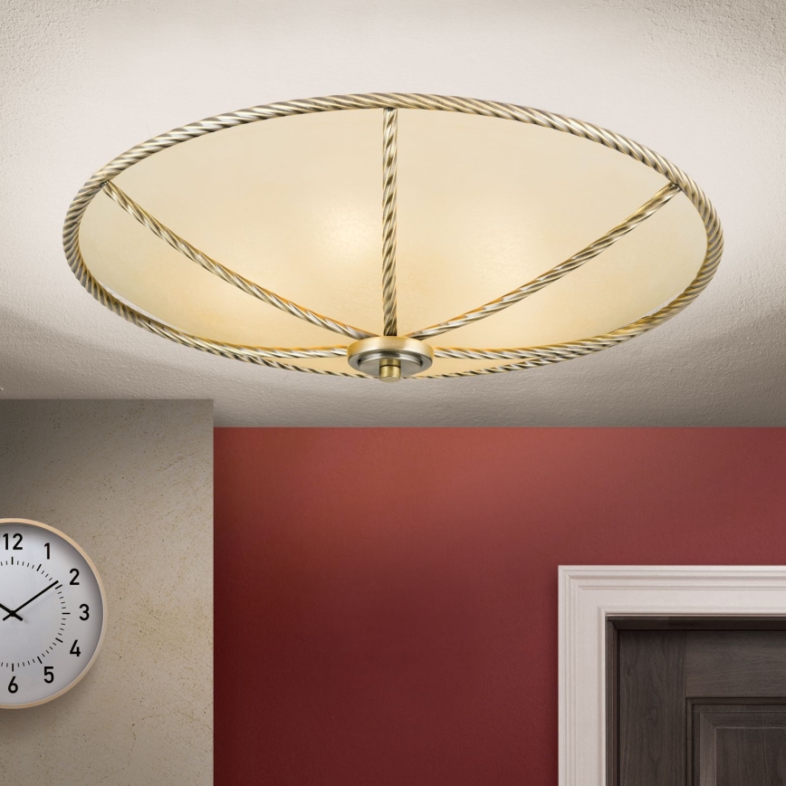 Loftlampe MAURO 5xE27/60W/230V diameter 56 cm bronze