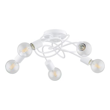 Loftlampe MAXIS 5xE27/15W/230V hvid
