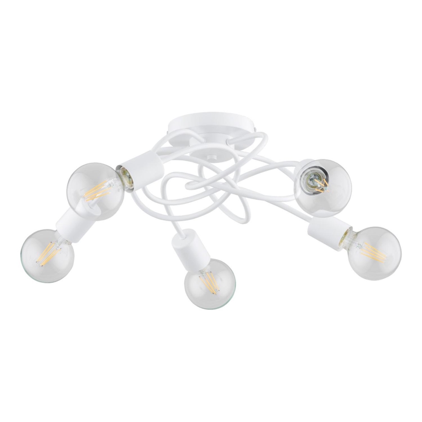Loftlampe MAXIS 5xE27/15W/230V hvid