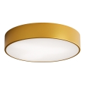 Loftlampe med bevægelses- og skumringssensor CLEO 3xE27/24W/230V Ø 40 cm guld