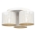Loftlampe med loftbeslag SHADE 3xE27/60W/230V hvid/guld