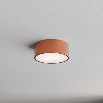 Loftlampe med bevægelses- og skumringssensor CLEO 1xE27/40W/230V Ø 20 cm kobberfarvet
