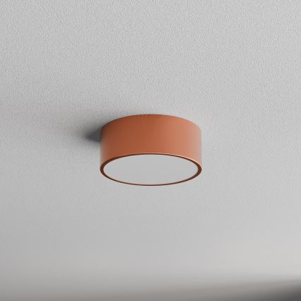 Loftlampe med bevægelses- og skumringssensor CLEO 1xE27/40W/230V Ø 20 cm kobberfarvet