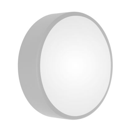 Loftlampe med bevægelses- og skumringssensor CLEO 2xE27/24W/230V Ø 30 cm grå