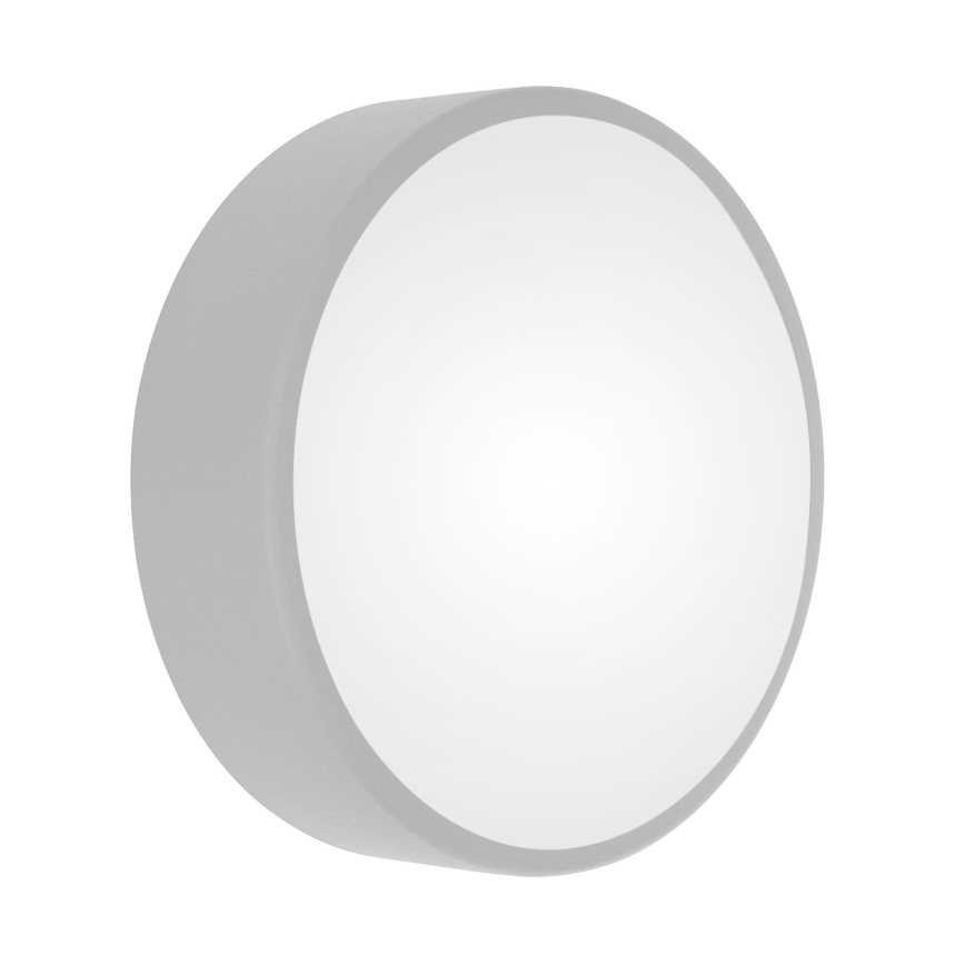 Loftlampe med bevægelses- og skumringssensor CLEO 2xE27/24W/230V Ø 30 cm grå