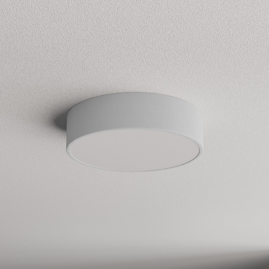 Loftlampe med bevægelses- og skumringssensor CLEO 2xE27/24W/230V Ø 30 cm grå