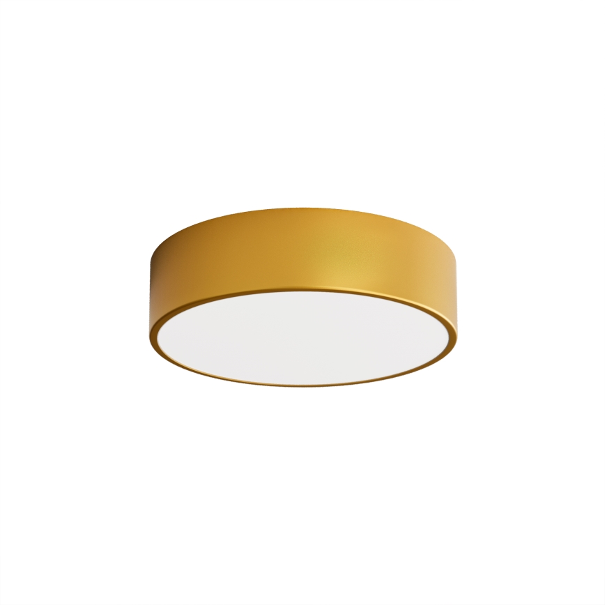Loftlampe med bevægelses- og skumringssensor CLEO 2xE27/24W/230V Ø 30 cm guld