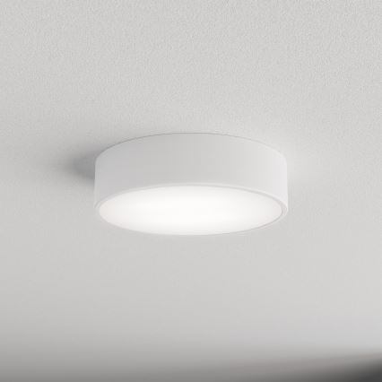 Loftlampe CLEO med bevægelses- og skumringssensor, 2xE27/24W/230V, Ø 30 cm, hvid