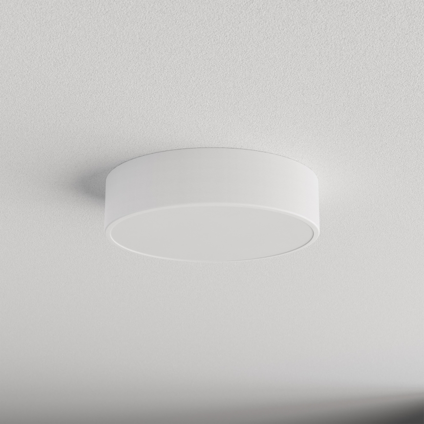 Loftlampe CLEO med bevægelses- og skumringssensor, 2xE27/24W/230V, Ø 30 cm, hvid