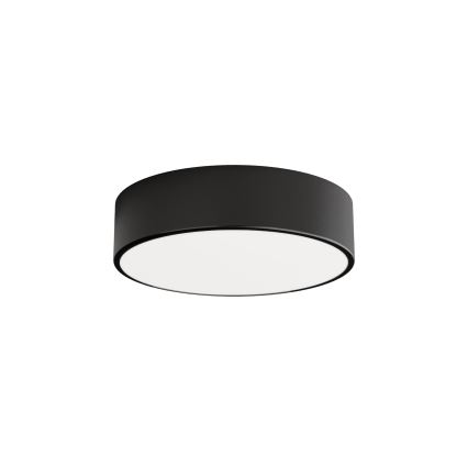 Loftlampe CLEO med bevægelses- og skumringssensor, 2xE27/24W/230V, Ø 30 cm, sort