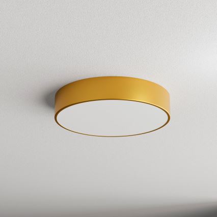 Loftlampe med bevægelses- og skumringssensor CLEO 3xE27/24W/230V Ø 40 cm guld