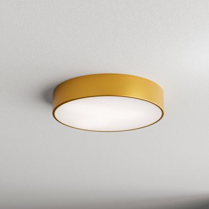 Loftlampe med bevægelses- og skumringssensor CLEO 3xE27/24W/230V Ø 40 cm guld