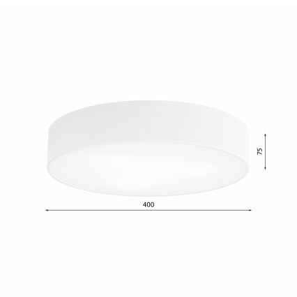 Loftlampe med bevægelses- og skumringssensor CLEO 3xE27/24W/230V Ø 40 cm hvid