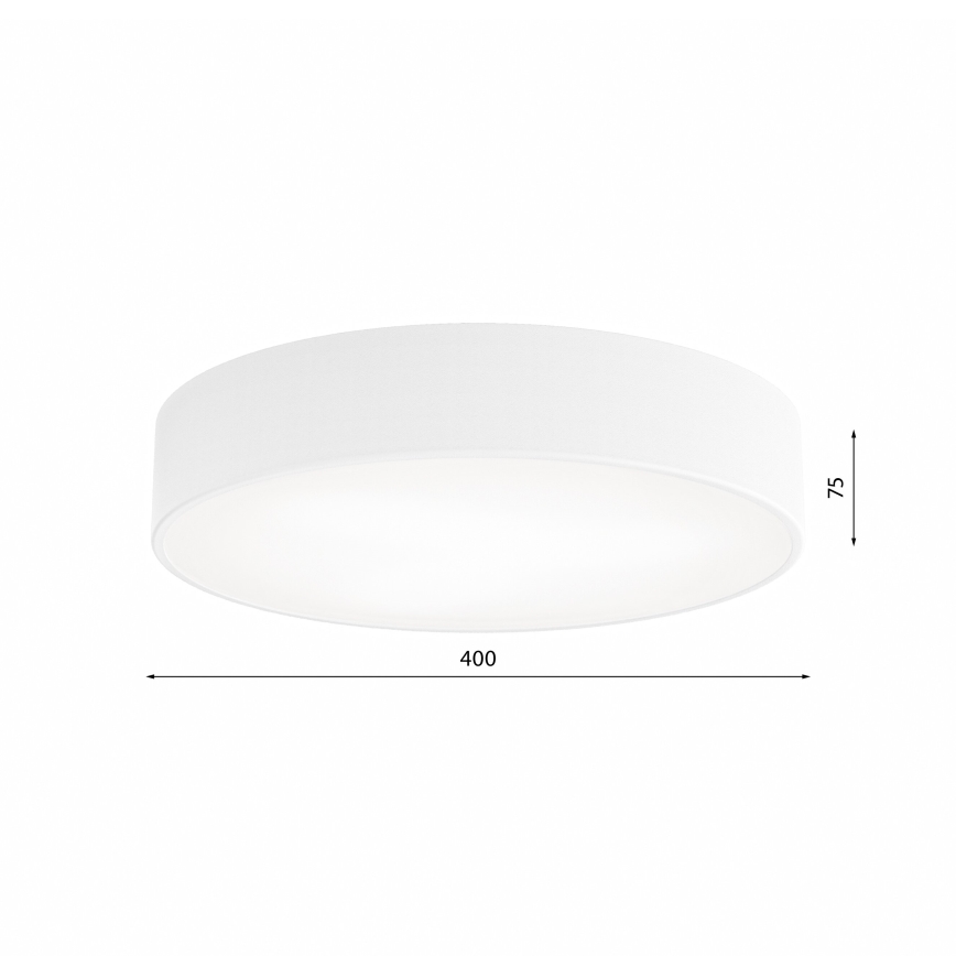 Loftlampe med bevægelses- og skumringssensor CLEO 3xE27/24W/230V Ø 40 cm hvid