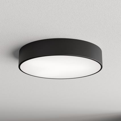 Loftlampe med bevægelses- og skumringssensor CLEO 3xE27/24W/230V Ø 40 cm sort