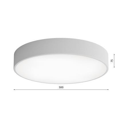 Loftlampe med sensor CLEO 4xE27/24W/230V diam. 50 cm grå