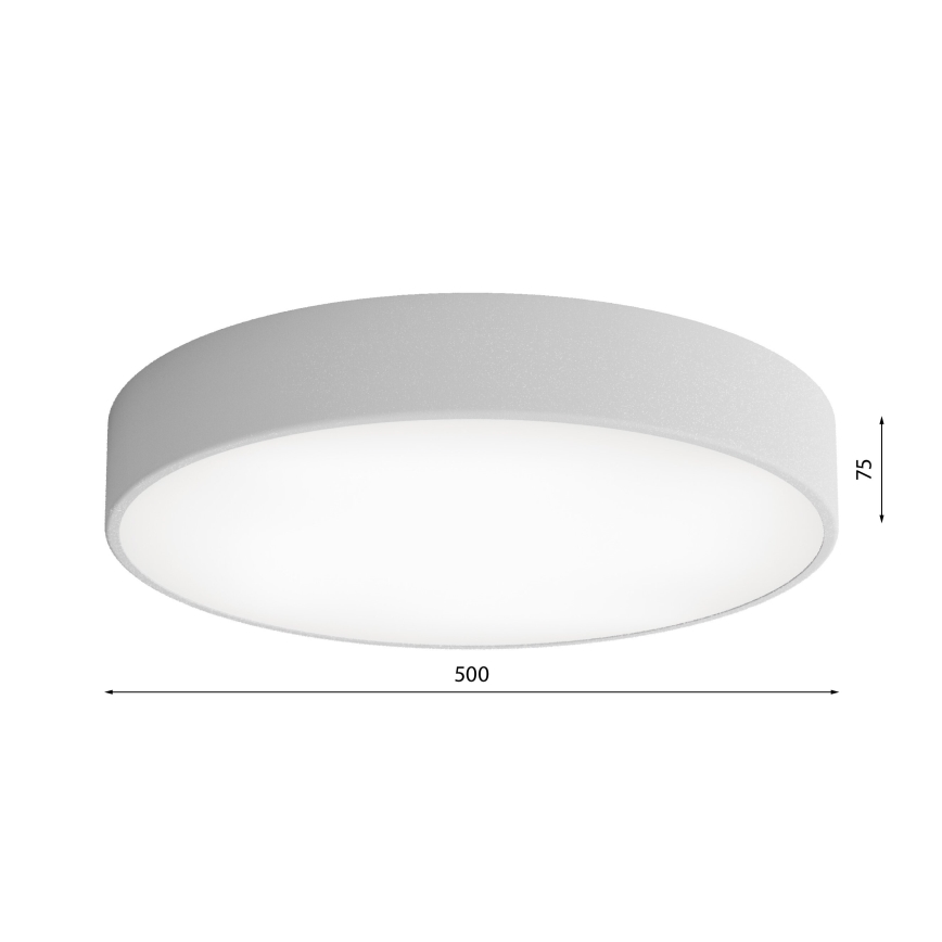 Loftlampe med sensor CLEO 4xE27/24W/230V diam. 50 cm grå