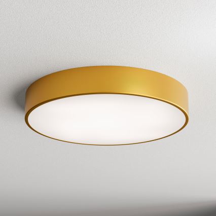 Loftlampe med bevægelses- og skumringssensor CLEO 4xE27/24W/230V Ø 50 cm guld