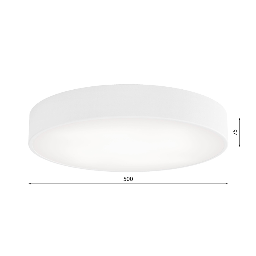 Loftlampe med bevægelses- og skumringssensor CLEO 4xE27/24W/230V pr. 50 cm hvid