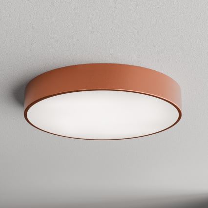 Loftlampe med bevægelses- og skumringssensor CLEO 4xE27/24W/230V Ø 50 cm kobberfarvet