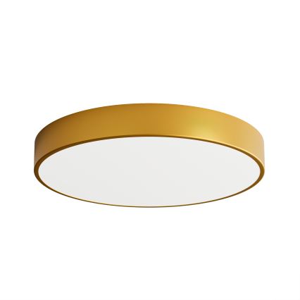 Loftlampe med bevægelses- og skumringssensor CLEO 5xE27/24W/230V Ø 60 cm guld