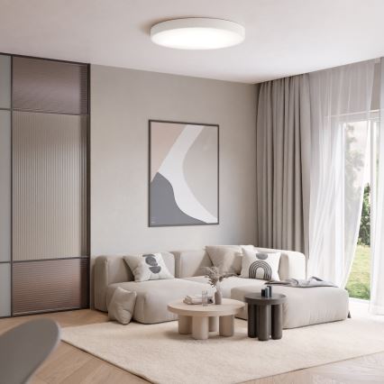 Loftlampe CLEO med bevægelses- og skumringssensor 5xE27/24W/230V Ø 60 cm hvid