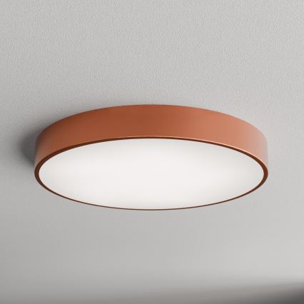 Loftlampe med bevægelses- og skumringssensor CLEO 5xE27/24W/230V Ø 60 cm kobberfarvet