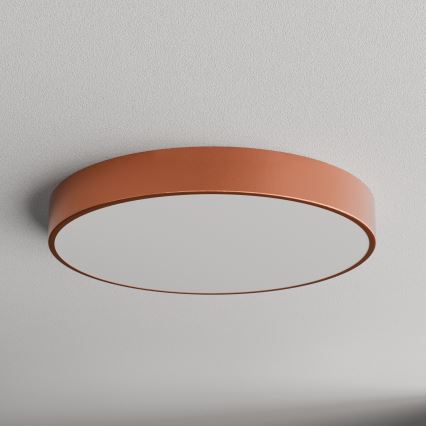 Loftlampe med bevægelses- og skumringssensor CLEO 5xE27/24W/230V Ø 60 cm kobberfarvet
