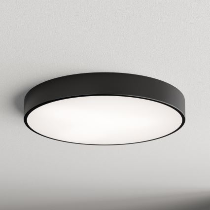 Loftlampe med bevægelses- og skumringssensor CLEO 5xE27/24W/230V Ø 60 cm sort