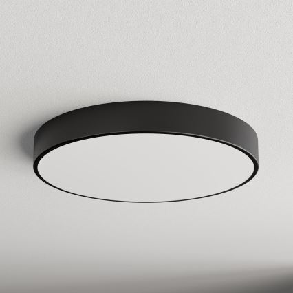 Loftlampe med bevægelses- og skumringssensor CLEO 5xE27/24W/230V Ø 60 cm sort