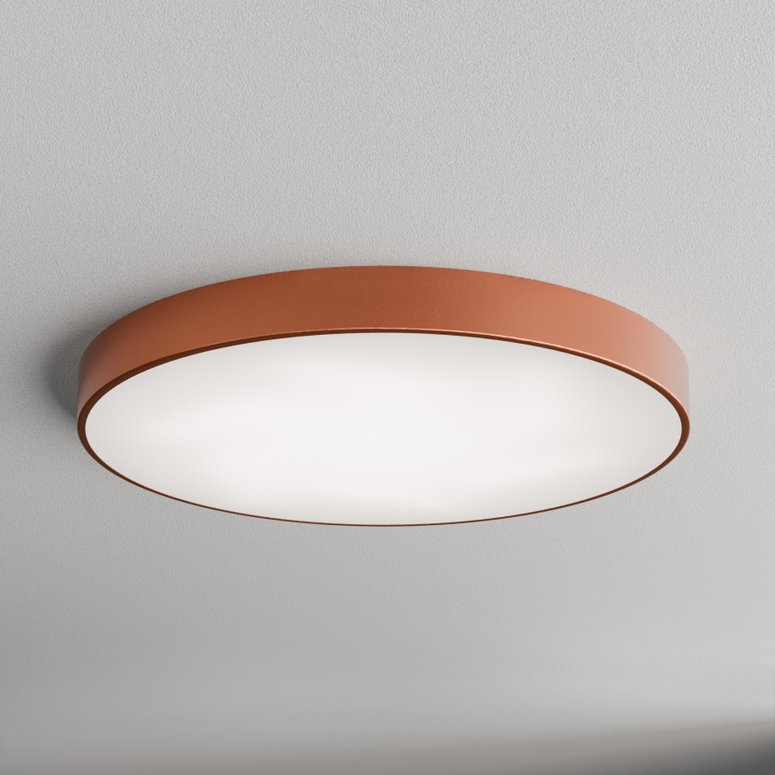 Loftlampe med sensor CLEO 6xE27/24W/230V diam. 80 cm kobberfarvet