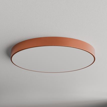 Loftlampe med sensor CLEO 6xE27/24W/230V diam. 80 cm kobberfarvet