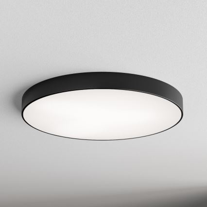 Loftlampe med bevægelses- og skumringssensor CLEO 6xE27/24W/230V Ø 80 cm sort