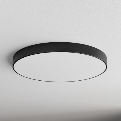Loftlampe med bevægelses- og skumringssensor CLEO 6xE27/24W/230V Ø 80 cm sort