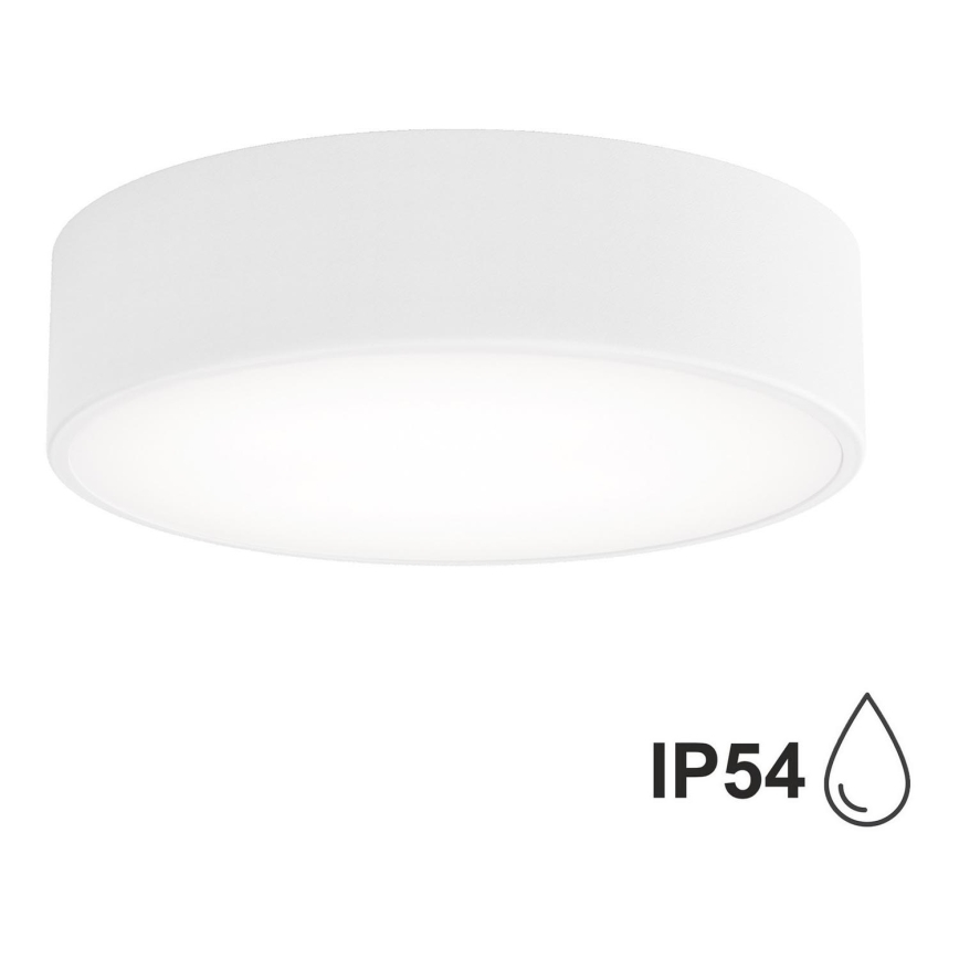 Loftlampe med sensor til badeværelse CLEO 2xE27/24W/230V diam. 30 cm hvid IP54