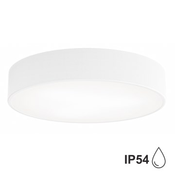 Loftlampe med sensor til badeværelse CLEO 3xE27/24W/230V diam. 40 cm hvid IP54
