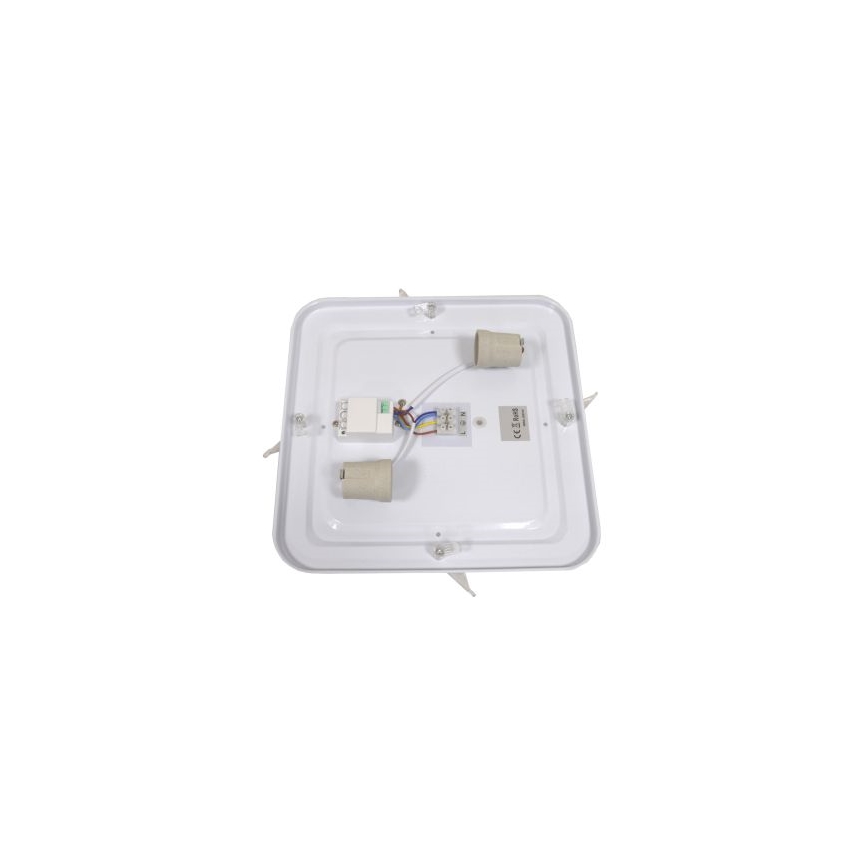 Loftlampe med sensor WILTON 2xE27/60W/230V 33x33 cm antracit