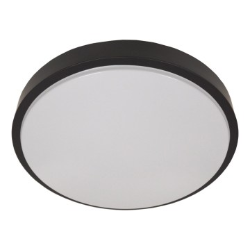 Loftlampe med sensor WILTON 2xE27/60W/230V Ø 33 cm sort