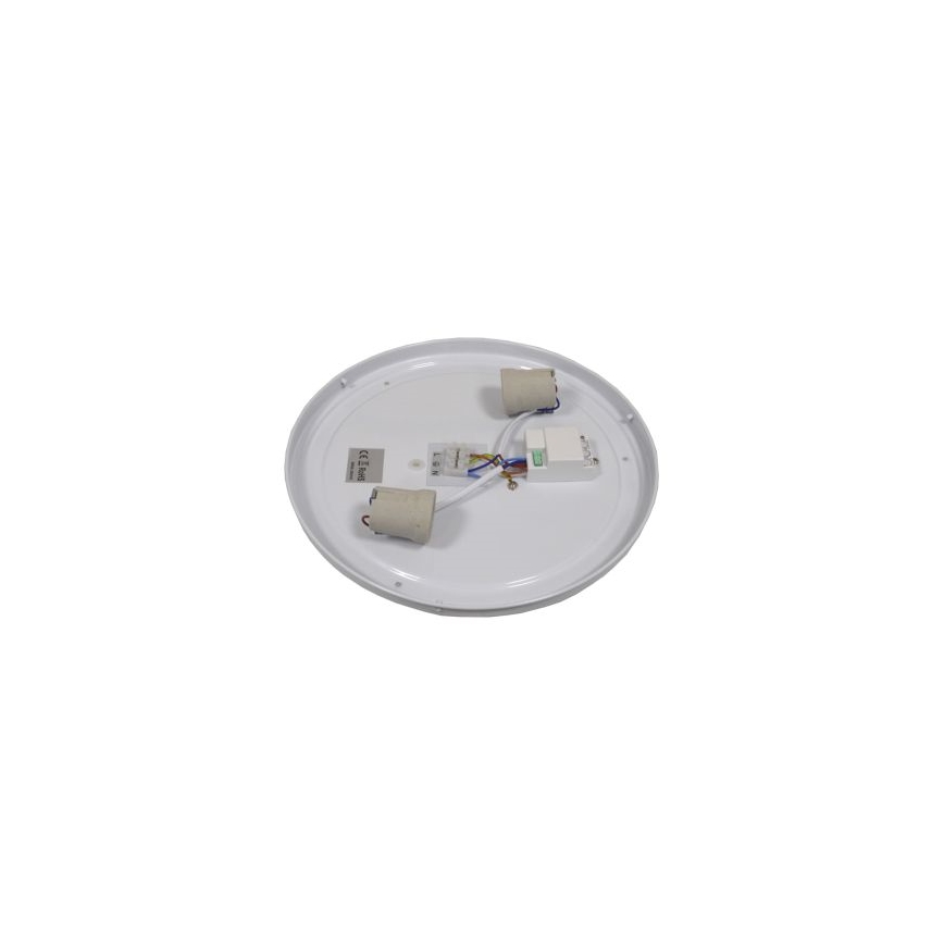 Loftlampe med sensor WILTON 2xE27/60W/230V Ø 33 cm sort
