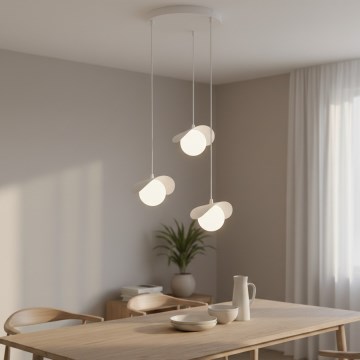Loftlampe med wireophæng RITUAL 3xG9/8W/230V hvid
