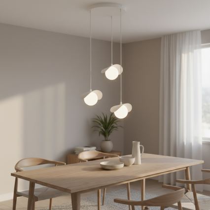 Loftlampe med wireophæng RITUAL 3xG9/8W/230V hvid