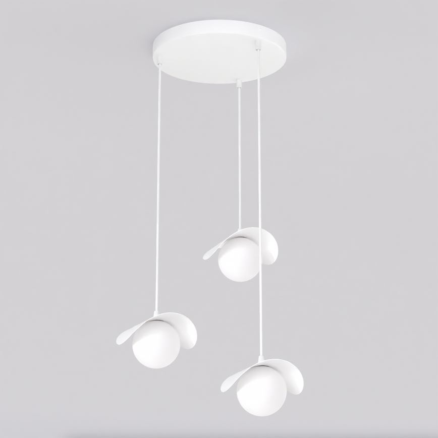 Loftlampe med wireophæng RITUAL 3xG9/8W/230V hvid