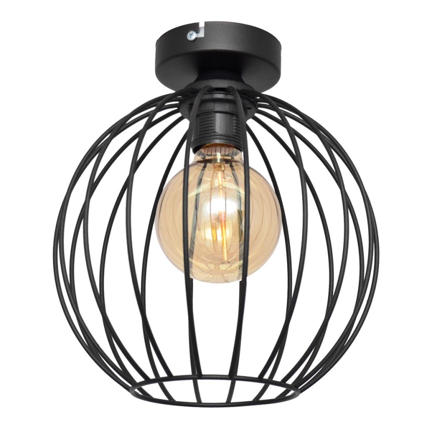 Loftlampe MERCURE 1xE27/15W/230V diam. 24 cm sort