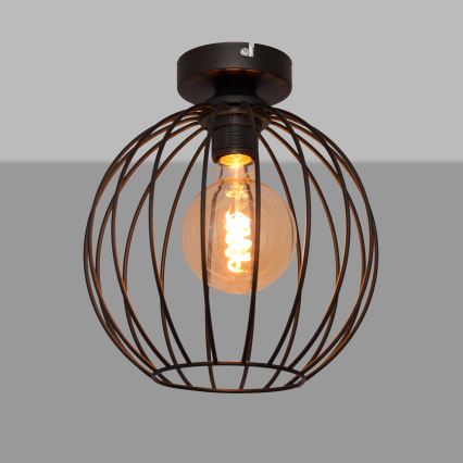 Loftlampe MERCURE 1xE27/15W/230V diam. 24 cm sort