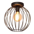 Loftlampe MERCURE 1xE27/15W/230V diam. 30 cm sort